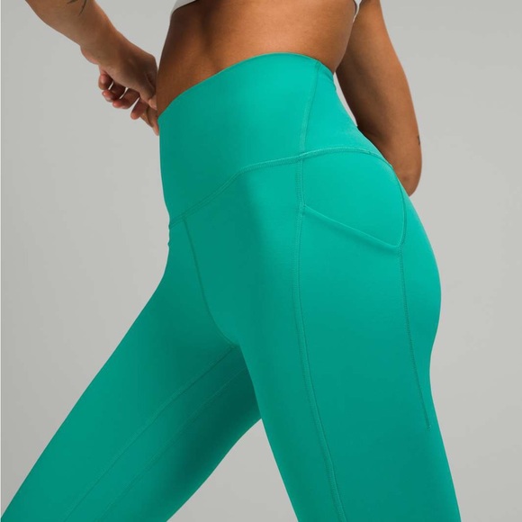 Lululemon Align High Rise Pant with Pockets 25” in Maldives Green - Picture 4 of 11